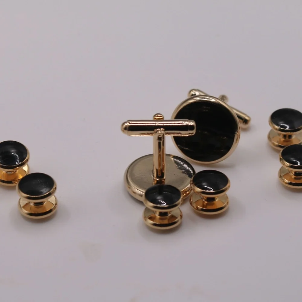 Onyx Cufflinks and 6  Studs NEW